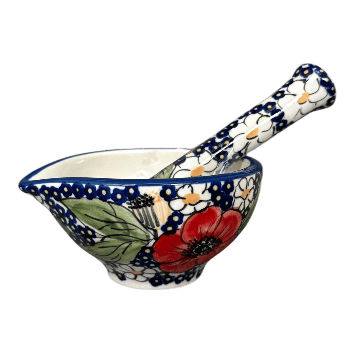 Mortar & Pestle Set in "Poppies & Posies" by Manufaktura | M0689S-IM02