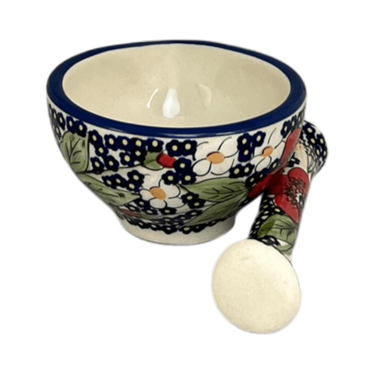 Bowl, Mortar, 4.5" x 5" in "Poppies & Posies" by Manufaktura | M068S-IM02