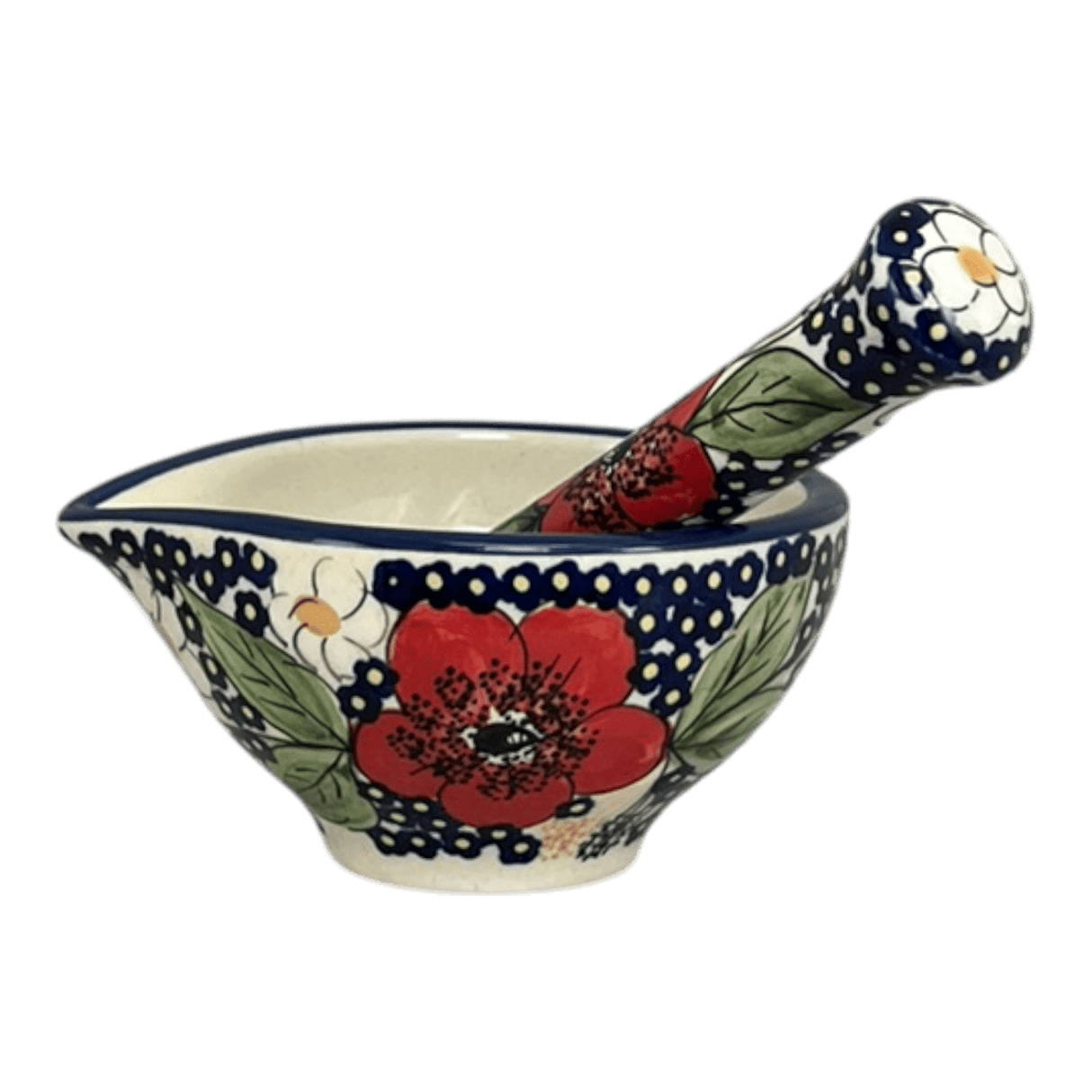 Bowl, Mortar, 4.5" x 5" in "Poppies & Posies" by Manufaktura | M068S-IM02