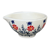 Bowl, Mortar, 4.5" x 5" in "Butterfly Blossoms" by Manufaktura | M068T-MM02