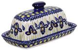 Butter Dish, American, 4" x 7.5" in "Iris" by Manufaktura | M074S-BAM