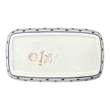 Butter Dish, American, 4" x 7.5" in "Winter's Eve" by Manufaktura | M074S-IBZ