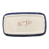 Butter Dish, American, 4" x 7.5" in "Mediterranean Blossoms" by Manufaktura | M074S-P274