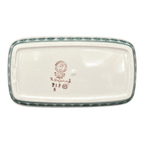 Butter Dish, American, 4" x 7.5" in "Pine Forest" by Manufaktura | M074S-PS29