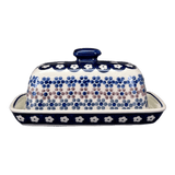 Butter Dish, American, 4" x 7.5" in "Floral Chain" by Manufaktura | M074T-EO37