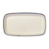 Butter Dish, American, 4" x 7.5" in "Floral Chain" by Manufaktura | M074T-EO37