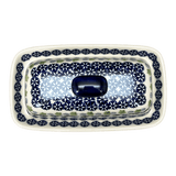 Butter Dish, American, 4" x 7.5" in "Holly In Bloom" by Manufaktura | M074T-IN13