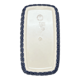 Butter Dish, American, 4" x 7.5" in "Holly In Bloom" by Manufaktura | M074T-IN13