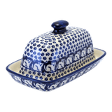 Butter Dish, American, 4" x 7.5" in "Kitty Cat Path" by Manufaktura | M074T-KOT6