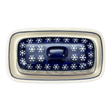 Butter Dish, American, 4" x 7.5" in "Starry Wreath" by Manufaktura | M074T-PZG