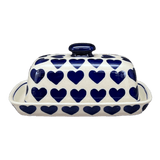 Butter Dish, American, 4" x 7.5" in "Whole Hearted" by Manufaktura | M074T-SEDU