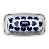 Butter Dish, American, 4" x 7.5" in "Whole Hearted" by Manufaktura | M074T-SEDU