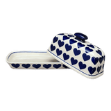 Butter Dish, American, 4" x 7.5" in "Whole Hearted" by Manufaktura | M074T-SEDU