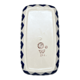 Butter Dish, American, 4" x 7.5" in "Whole Hearted" by Manufaktura | M074T-SEDU