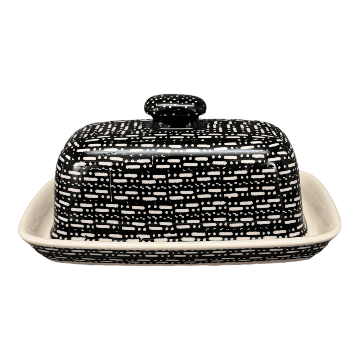 Butter Dish, American, 4" x 7.5" in "Metro" by Manufaktura | M074T-WCZM