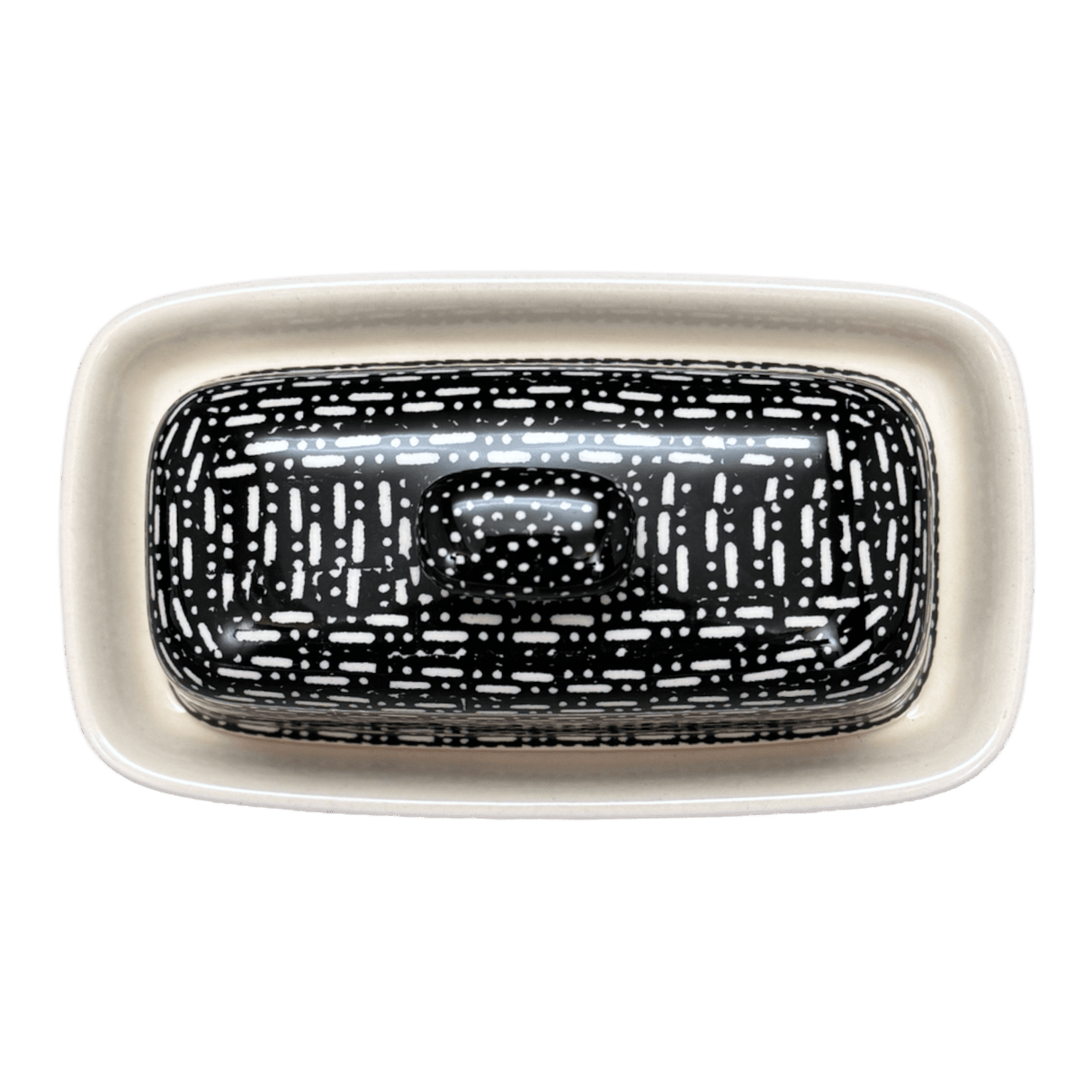 Butter Dish, American, 4" x 7.5" in "Metro" by Manufaktura | M074T-WCZM