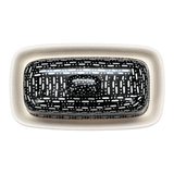 Butter Dish, American, 4" x 7.5" in "Metro" by Manufaktura | M074T-WCZM