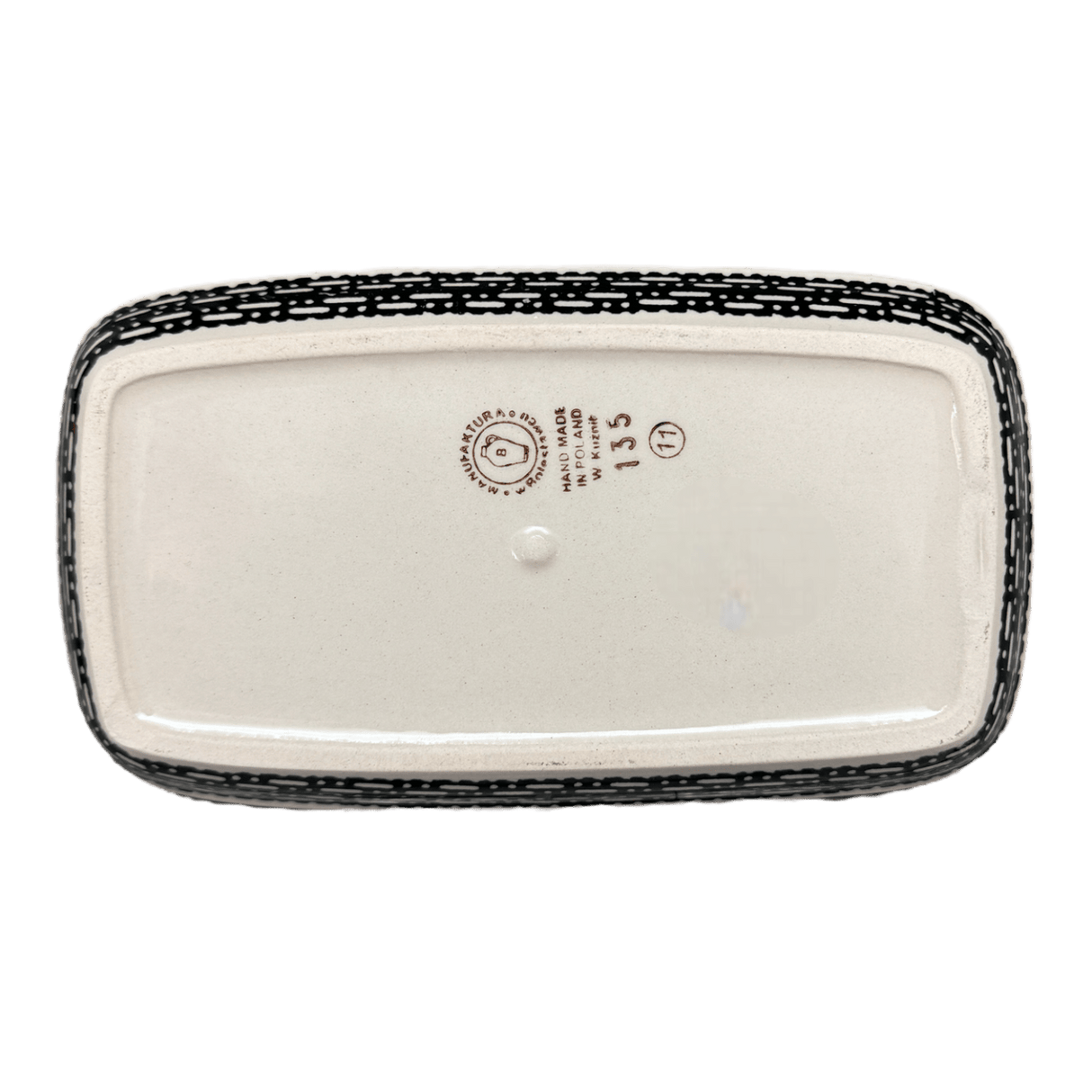 Butter Dish, American, 4" x 7.5" in "Metro" by Manufaktura | M074T-WCZM