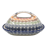 Butter Dish, Fancy, 5" x 7" in "Speckled Rainbow" by Manufaktura | M077M-AS37