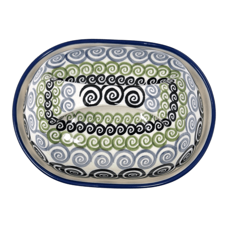 Butter Dish, Fancy, 5" x 7" in "Hypnotic Whirlpool" by Manufaktura | M077M-CGZC