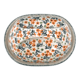Butter Dish, Fancy, 5" x 7" in "Peach Blossoms" by Manufaktura | M077S-AS46