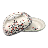 Butter Dish, Fancy, 5" x 7" in "Cherry Blossoms" by Manufaktura | M077S-DPGJ