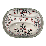Butter Dish, Fancy, 5" x 7" in "Cherry Blossoms" by Manufaktura | M077S-DPGJ