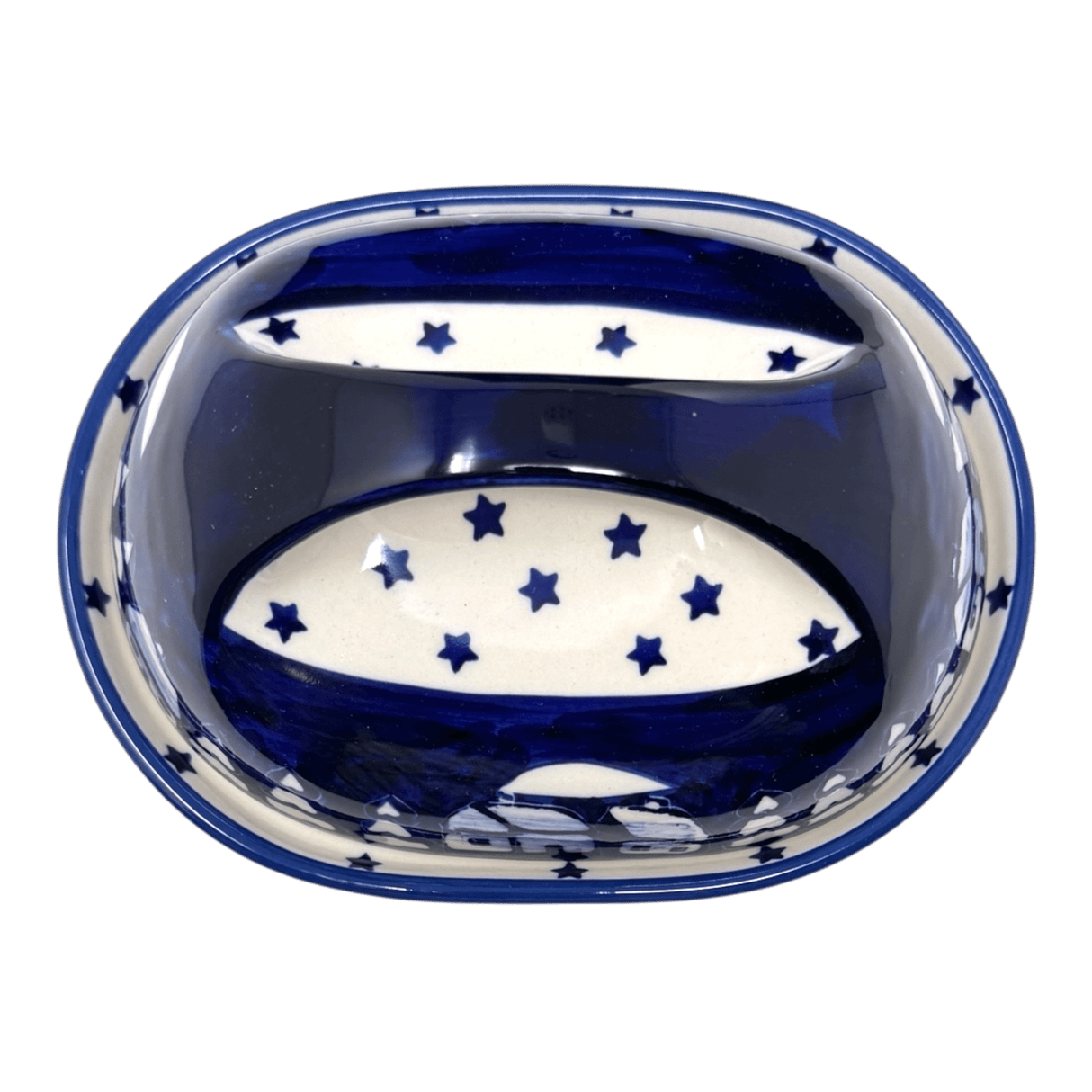 Butter Dish, Fancy, 5" x 7" in "Winter's Eve" by Manufaktura | M077S-IBZ