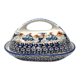 Butter Dish, Fancy, 5" x 7" in "Hummingbird Harvest" by Manufaktura | M077S-JZ35