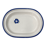Butter Dish, Fancy, 5" x 7" in "Forget Me Not Bouquet" by Manufaktura | M077S-PS28