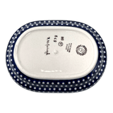 Butter Dish, Fancy, 5" x 7" in "Forget Me Not Bouquet" by Manufaktura | M077S-PS28