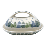 Butter Dish, Fancy, 5" x 7" in "Pine Forest" by Manufaktura | M077S-PS29