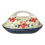 Butter Dish, Fancy, 5" x 7" in "Brilliant Wreath" by Manufaktura | M077S-WK78