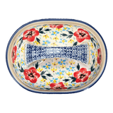 Butter Dish, Fancy, 5" x 7" in "Brilliant Wreath" by Manufaktura | M077S-WK78