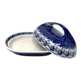 Butter Dish, Fancy, 5" x 7" in "Smooth Sailing" by Manufaktura | M077T-DPMA