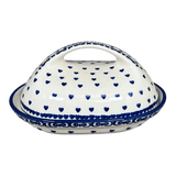 Butter Dish, Fancy, 5" x 7" in "Heartfelt Blue" by Manufaktura | M077T-PS02