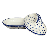Butter Dish, Fancy, 5" x 7" in "Heartfelt Blue" by Manufaktura | M077T-PS02