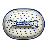Butter Dish, Fancy, 5" x 7" in "Heartfelt Blue" by Manufaktura | M077T-PS02