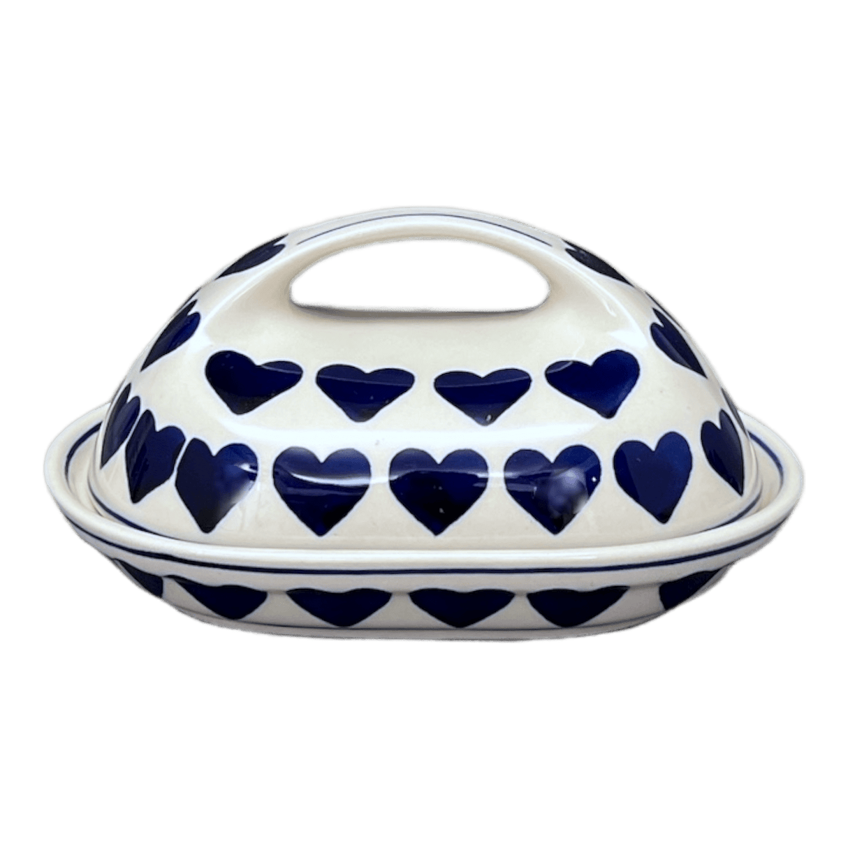 Butter Dish, Fancy, 5" x 7" in "Whole Hearted" by Manufaktura | M077T-SEDU