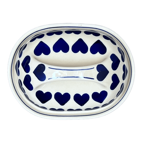 Butter Dish, Fancy, 5" x 7" in "Whole Hearted" by Manufaktura | M077T-SEDU