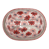Butter Dish, Fancy, 5" x 7" in "Scarlet Daisy" by Manufaktura | M077U-AS73