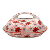 Butter Dish, Fancy, 5" x 7" in "Scarlet Daisy" by Manufaktura | M077U-AS73