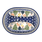 Butter Dish, Fancy, 5" x 7" in "Festive Forest" by Manufaktura | M077U-INS6