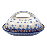 Butter Dish, Fancy, 5" x 7" in "Snowflake Love" by Manufaktura | M077U-PS01