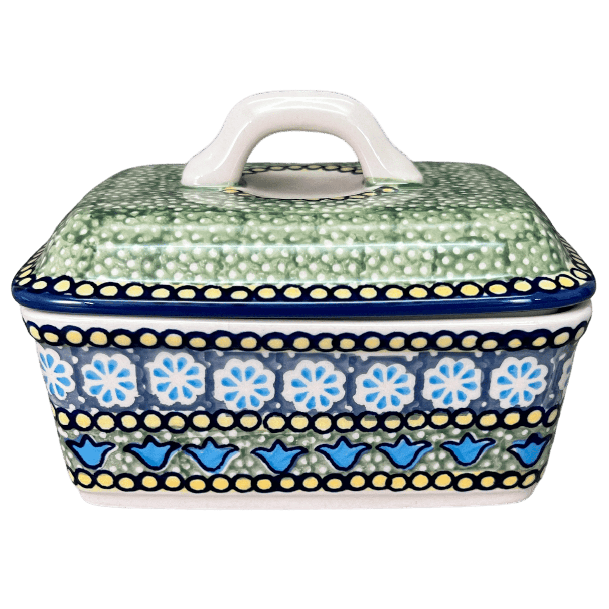 Butter Box, 5.75" x 4.25" in "Blue Bells" by Manufaktura | M078S-KLDN