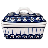 Butter Box, 5.75" x 4.25" in "Peacock in Line" by Manufaktura | M078T-54A