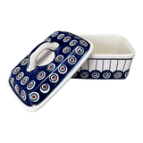 Butter Box, 5.75" x 4.25" in "Peacock in Line" by Manufaktura | M078T-54A