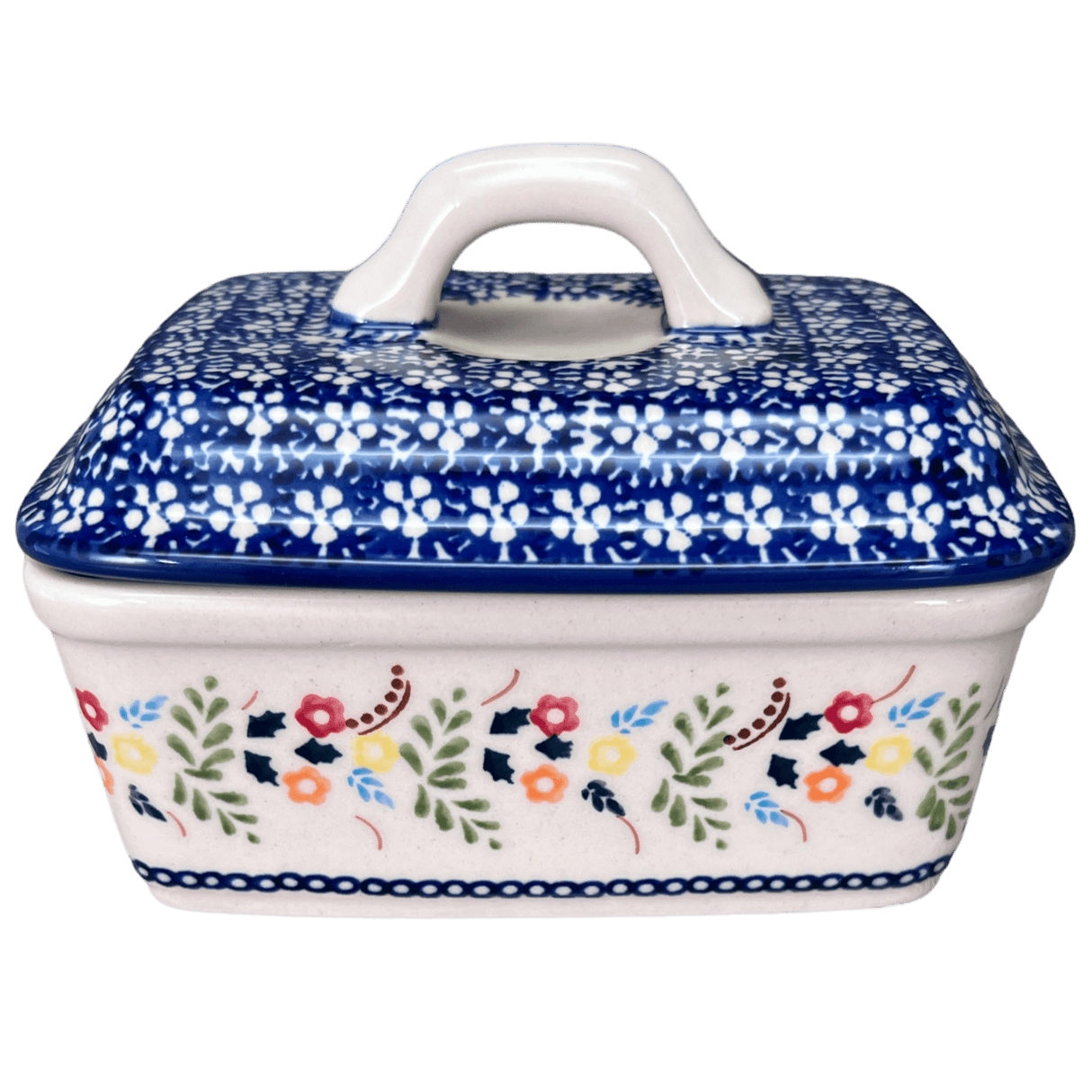 Butter Box, 5.75" x 4.25" in "Floral Garland" by Manufaktura | M078U-AD01