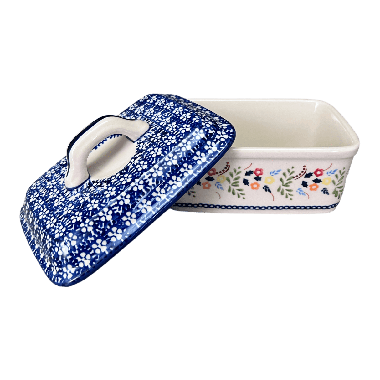 Butter Box, 5.75" x 4.25" in "Floral Garland" by Manufaktura | M078U-AD01