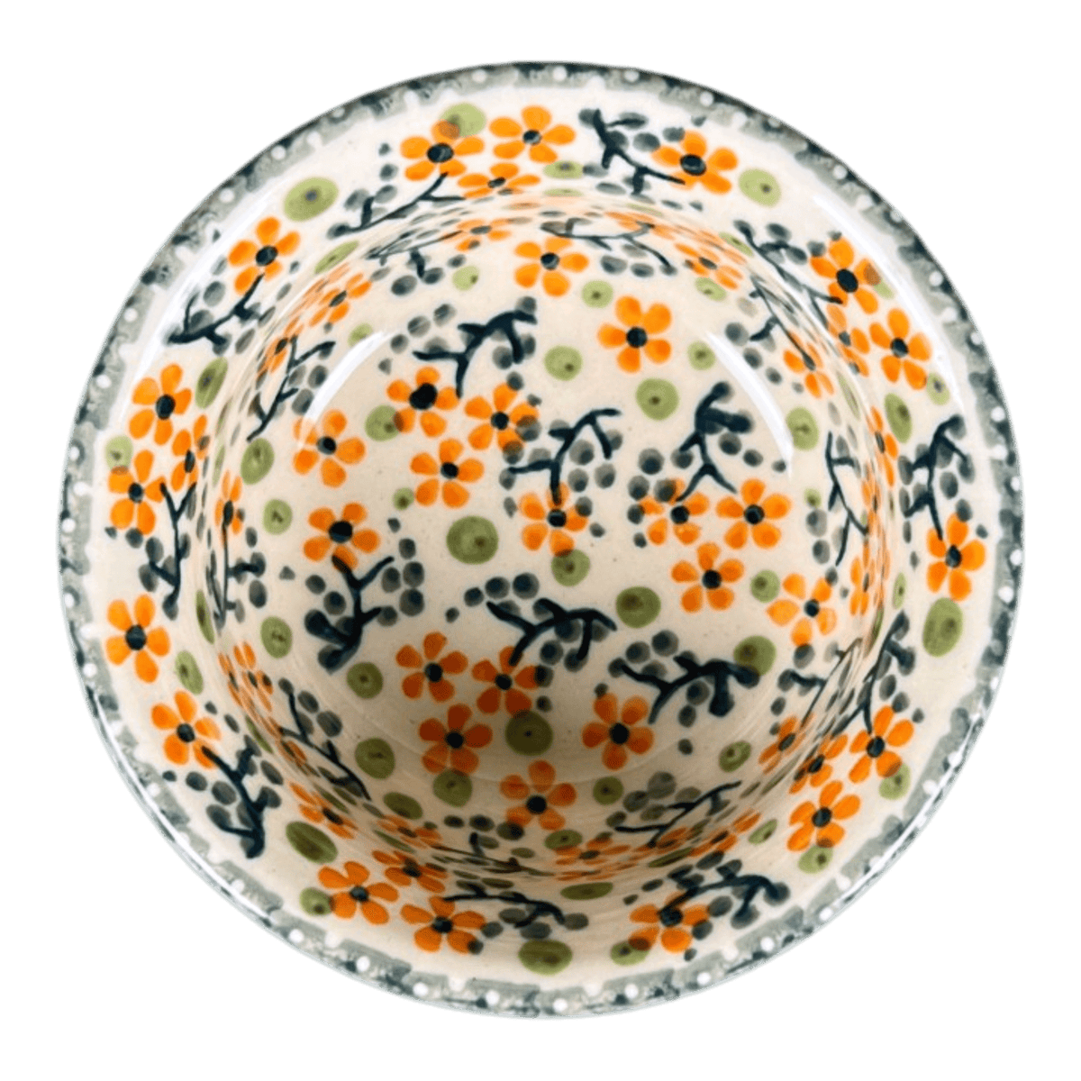 Bowl, Round, 3.5" in "Peach Blossoms" by Manufaktura | M081S-AS46